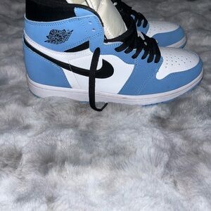 Nike Air UNC Retro 1’s Jordan Sneakers - UNC Blue, White, Black